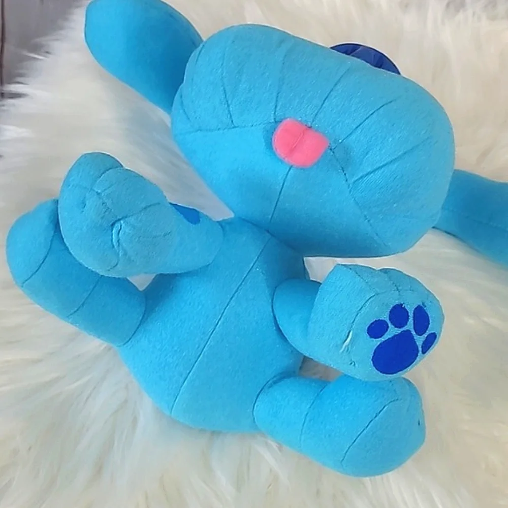 Vintage Tyco 1997 90s Mattel Blues Clues Poseable Blue Plush Stuffed Animal Nick - Picture 12 of 17